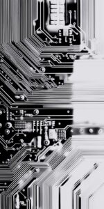 Monochrome Circuit Board